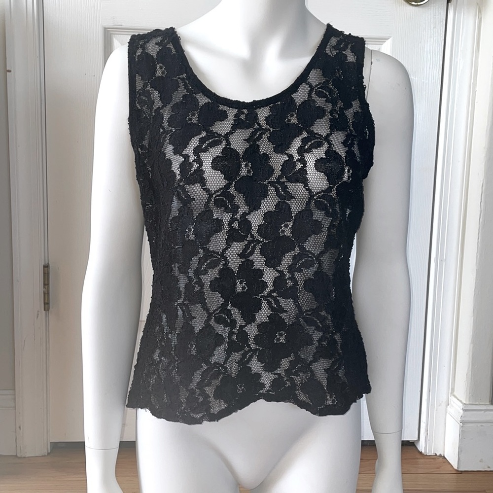 Womens Lace Tank Top by Componix size L
